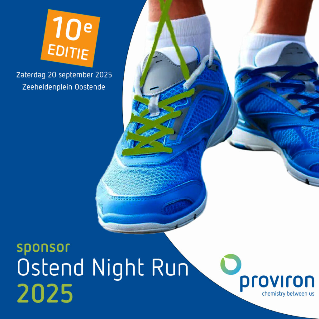 Proviron sponsor of the 10th edition Ostend Night Run 2025